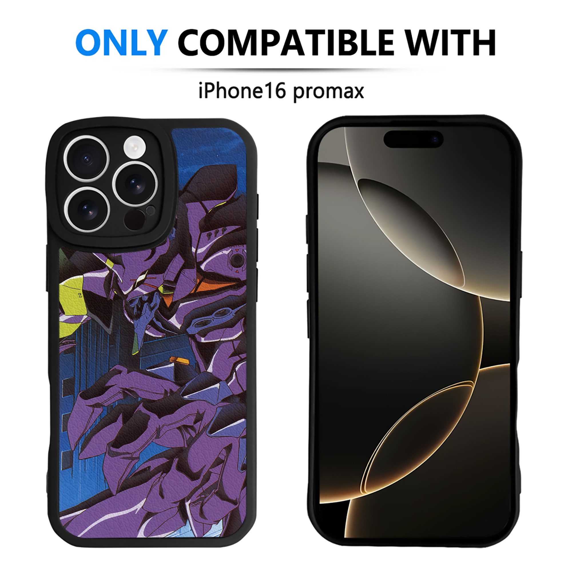 （画像用） EVA 新世紀エヴァンゲリオン 【iPhone 16シリーズ対応】シリコンスマホケース（レザー調） 材質：シリコン